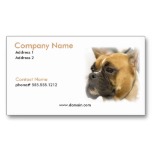 Boxer Face Business Card