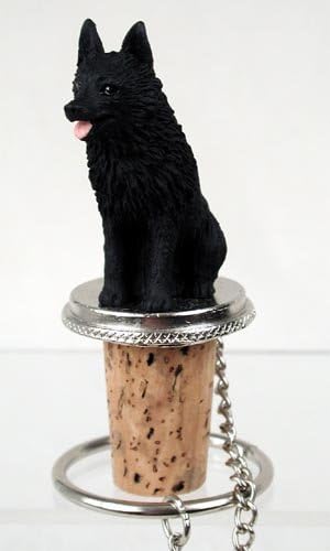 Schipperke Dog Bottle Stopper