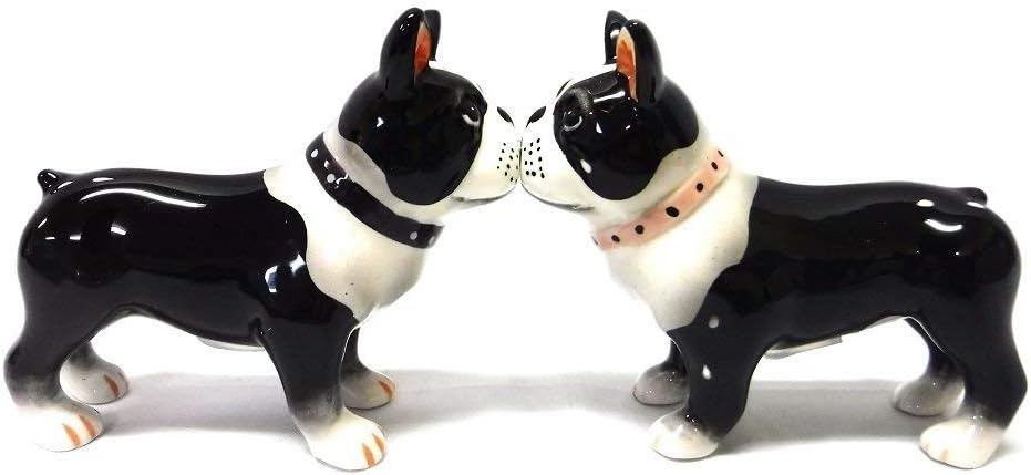 Boston Terrier Dog Salt and Pepper Shakers