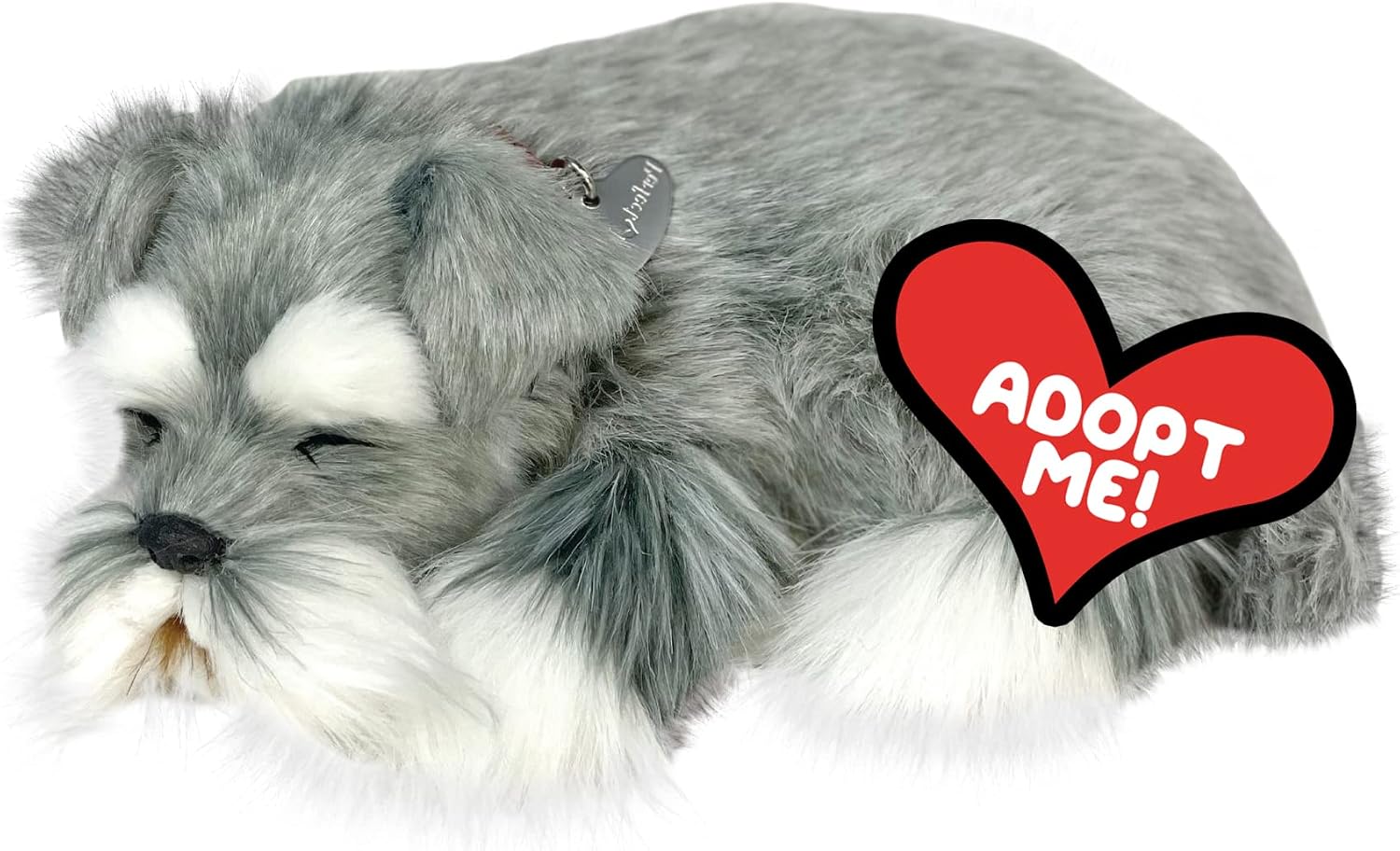 Schnauzer Dog Interactive Plush Toy