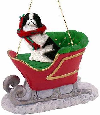 Japanese Chin Dog Christmas Ornament
