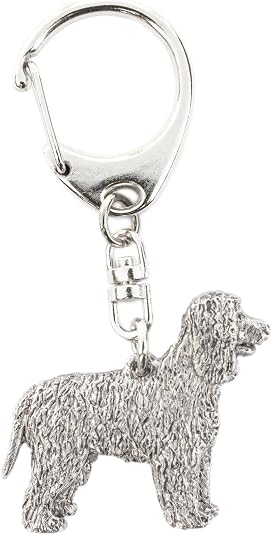 Irish Water Spaniel Dog Key Chain