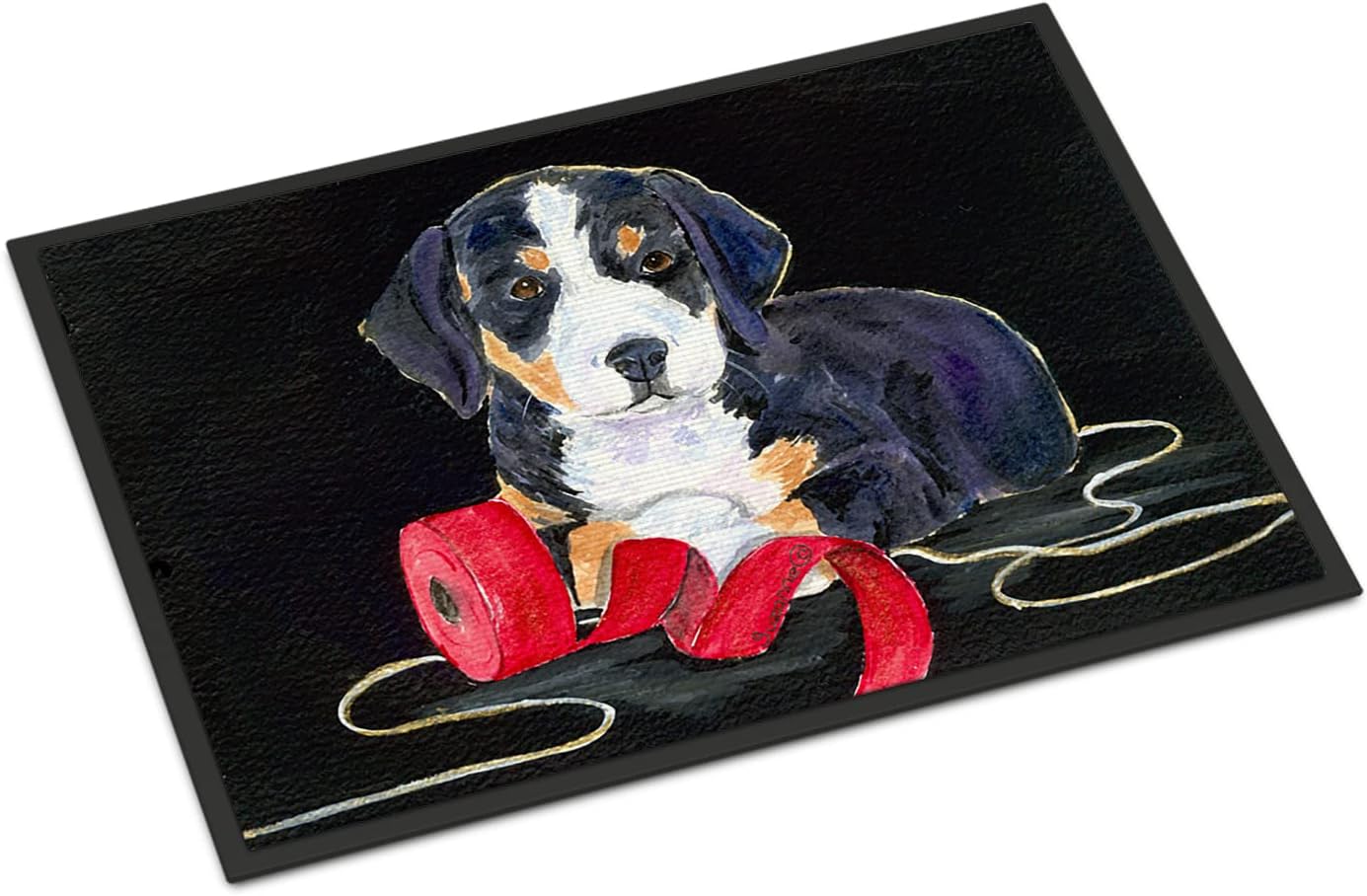 Entlebucher Swiss Mountain Dog Door Mat