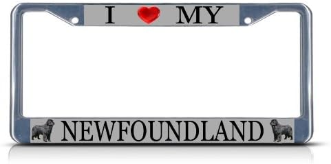 I Love Newfoundland Dog Frame