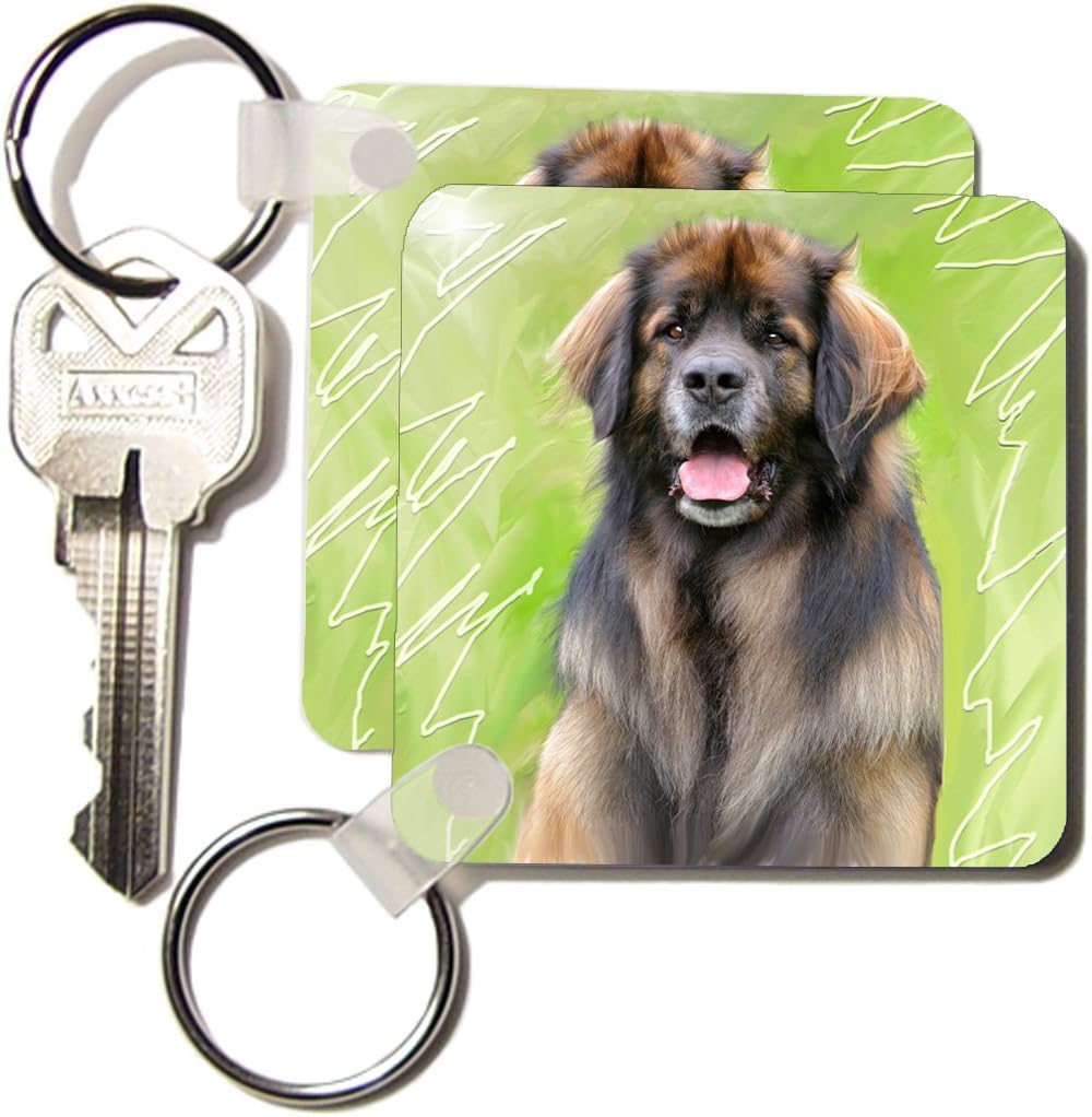 Leonberger Dog Keychain