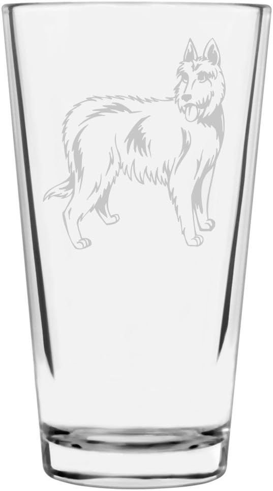 Berger Picard Personalized Dog Themed Pint Glasses