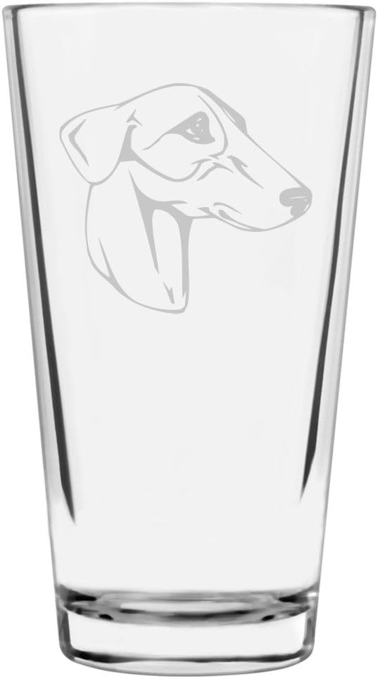Greyhound Dog Pint Glass