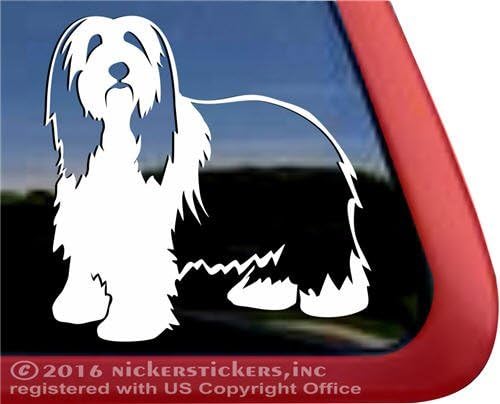 Beardie Stickers Vinyl Dog Window Decal