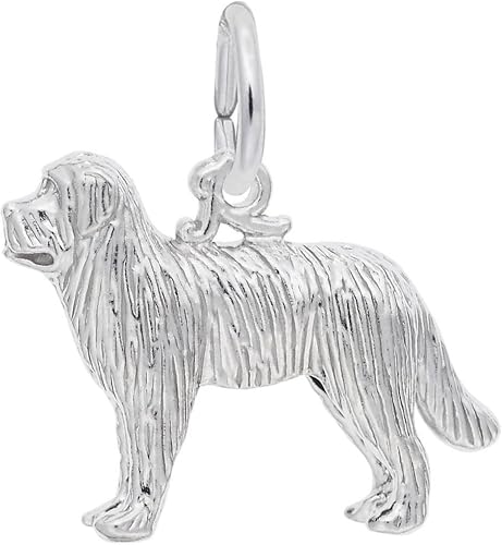 Sterling Silver Newfoundland Dog Charm