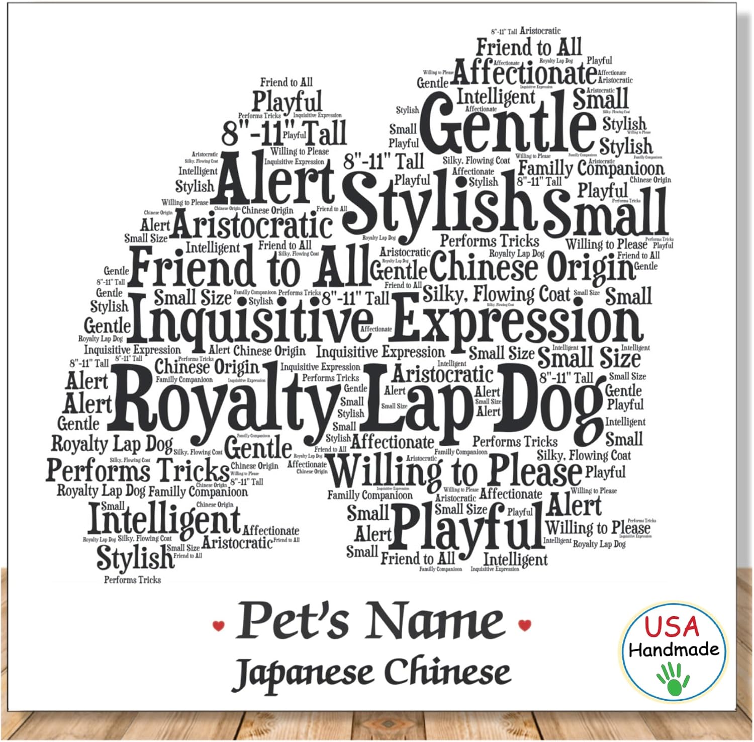 Japanese Chin Word Art
