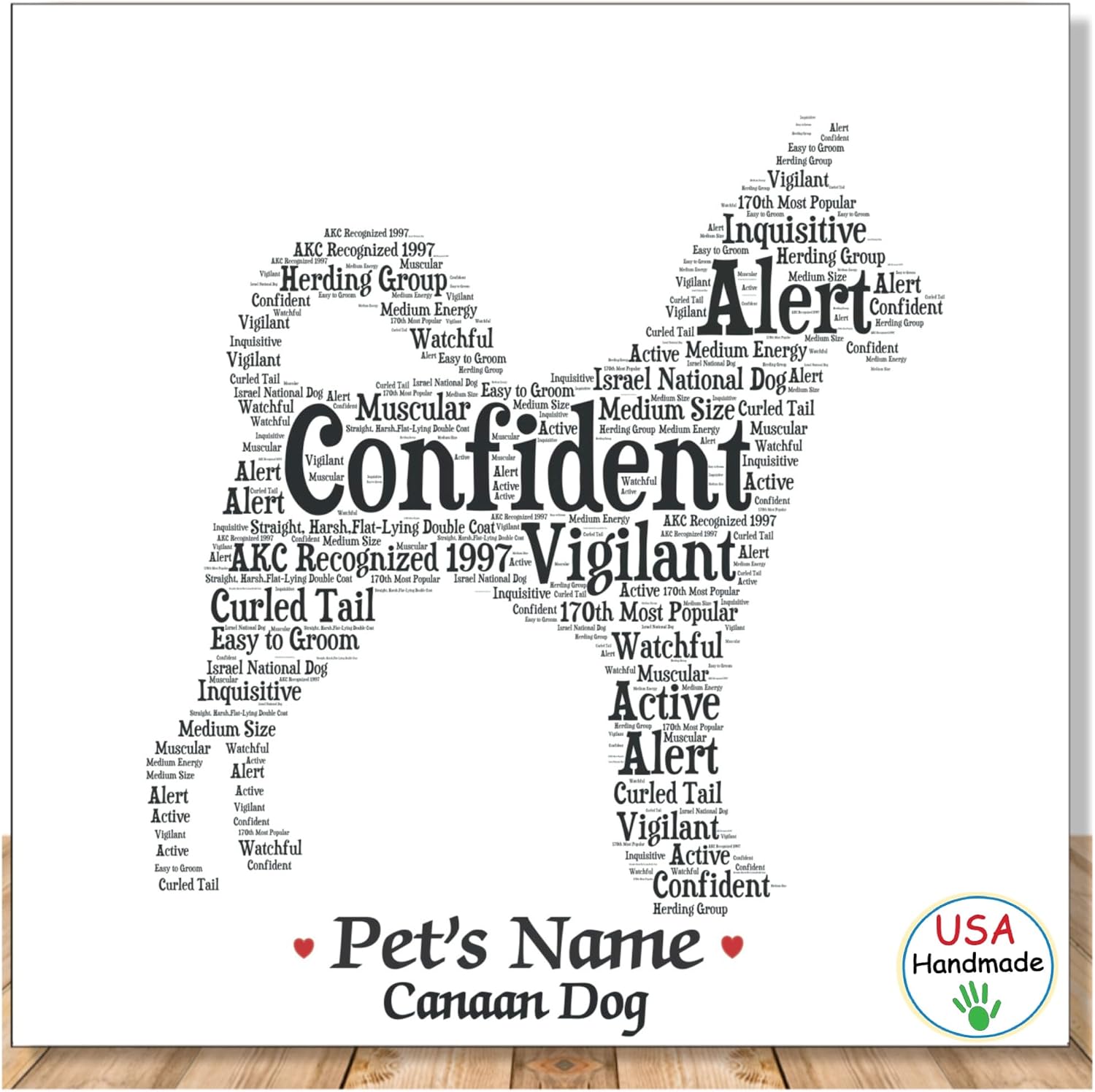 Canaan Dog Word Art