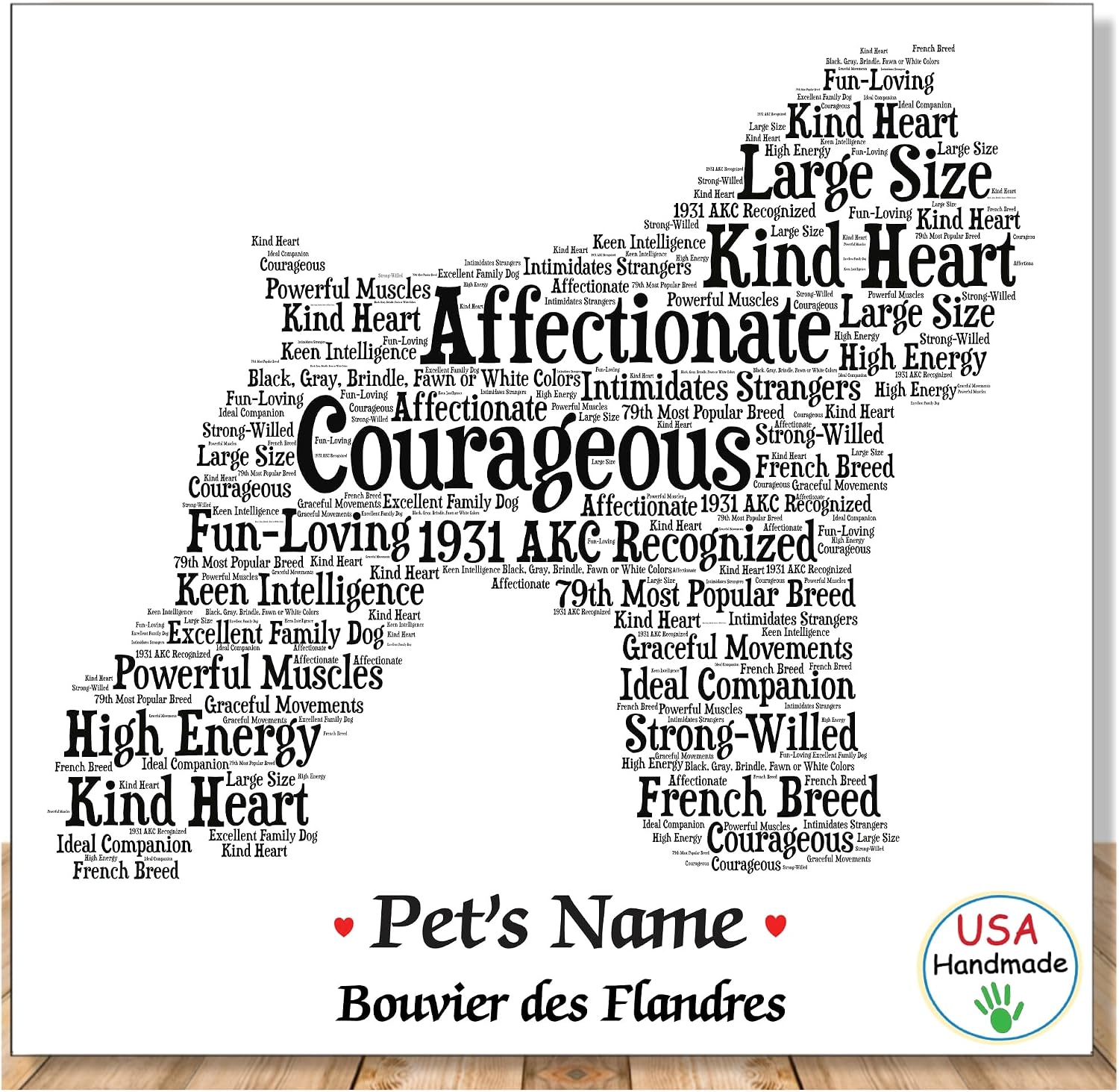 Bouvier Des Flandres Word Art