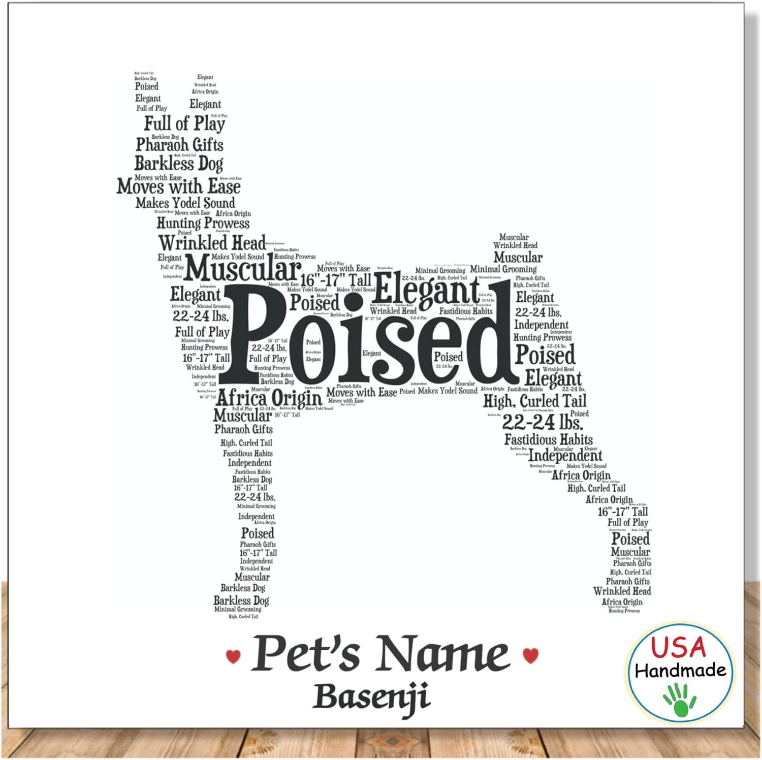 Basenji – Personalized Art Print