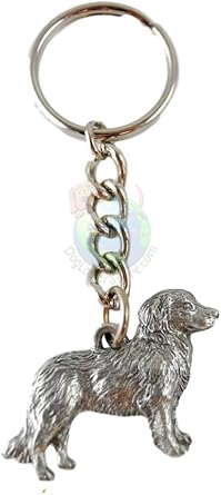 Duck Tolling Retrieve Keychain