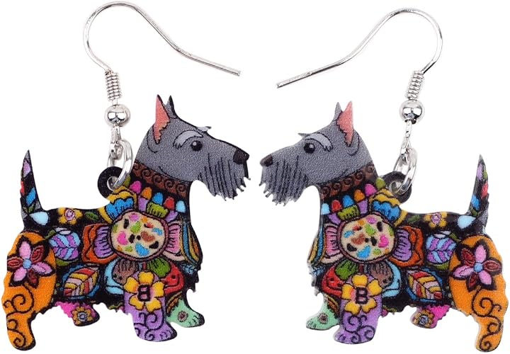 Scottish Terrier Dangle Earrings