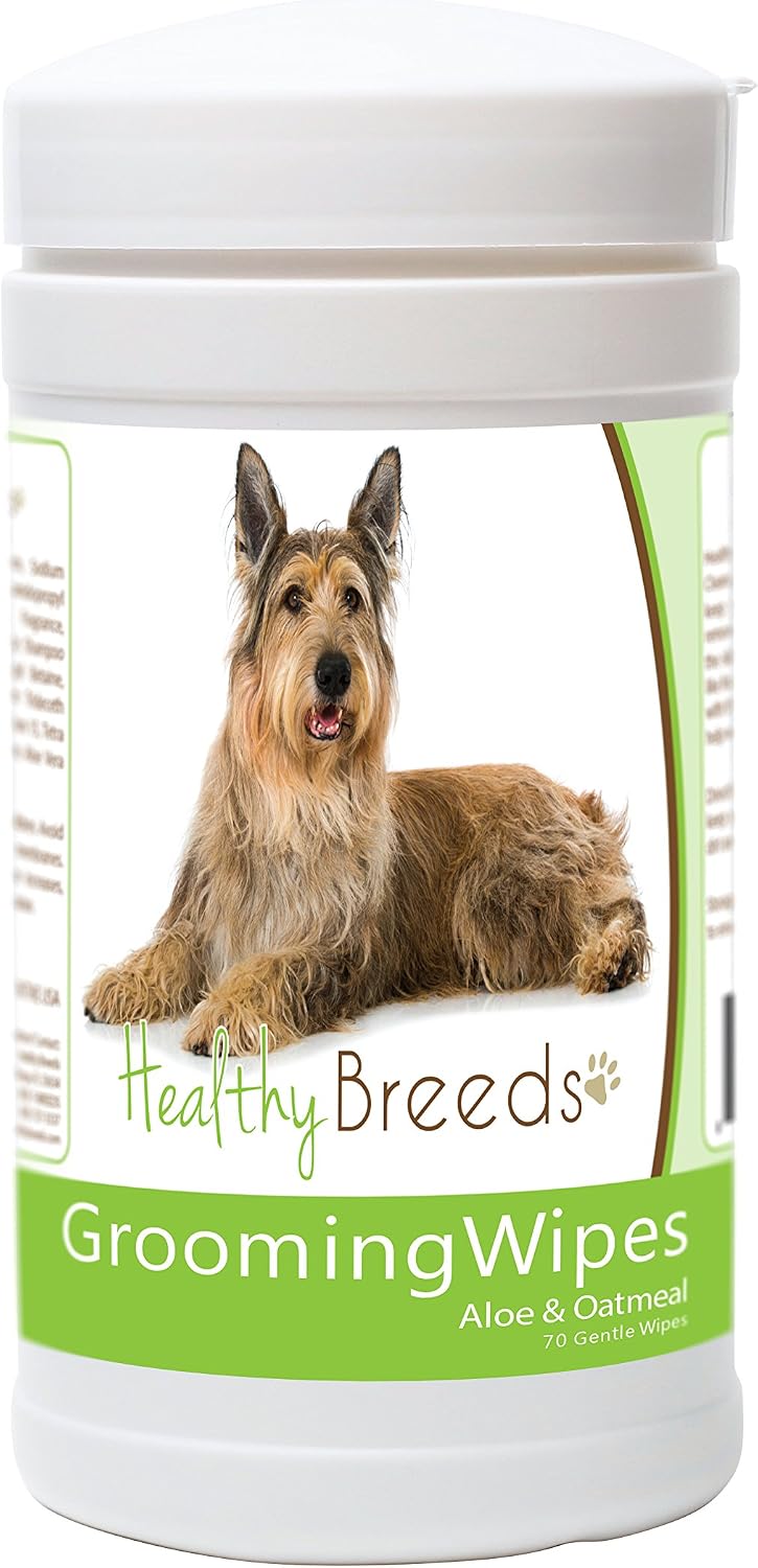 Healthy Breeds Berger Picard Grooming Wipes 70 Count
