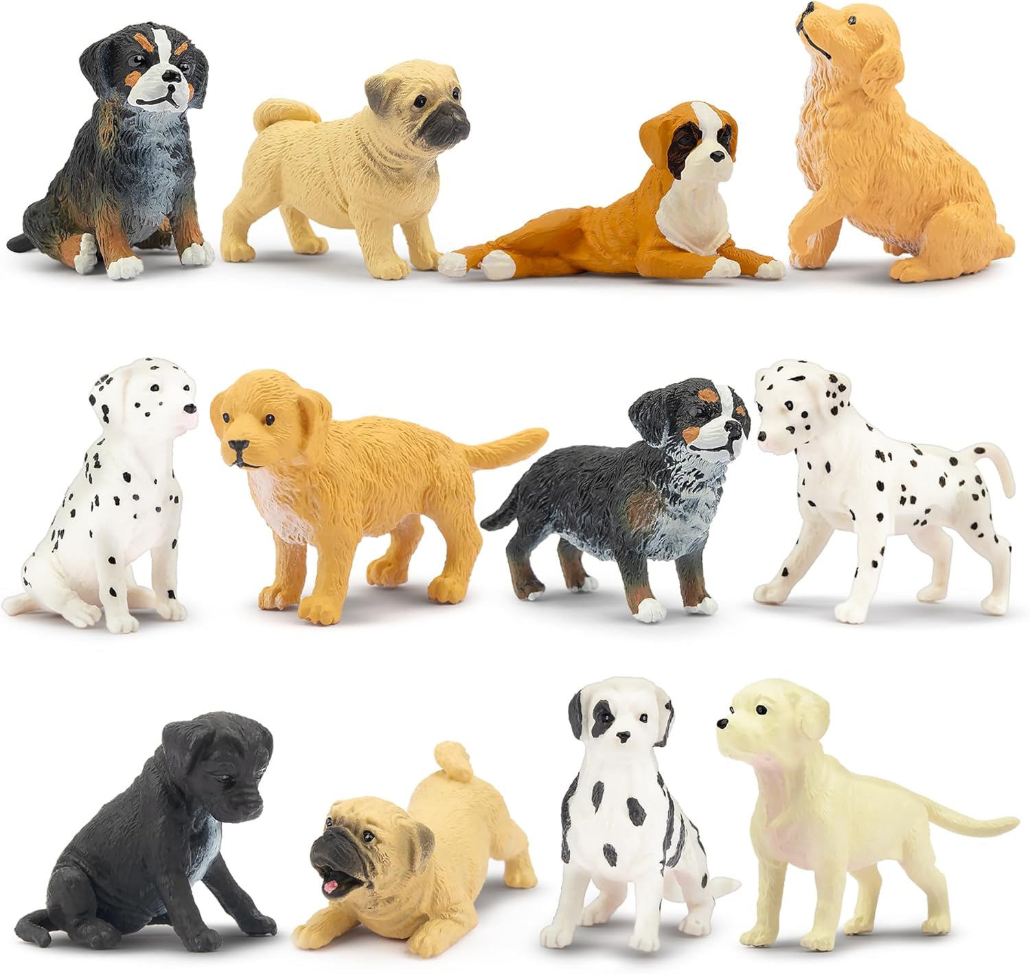 TOYS12 Pcs of Dog Toy Figurines