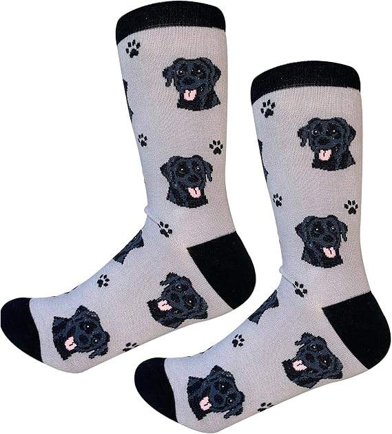 Black Labrador Retriever Dog Socks
