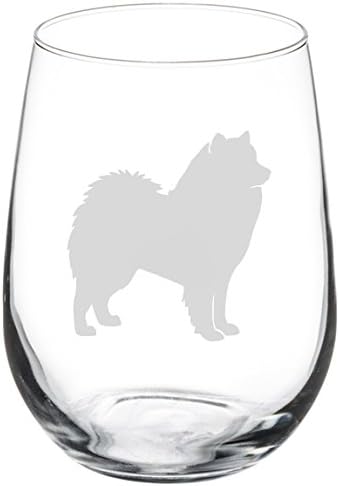 Samoyed Stemless Wine Glass