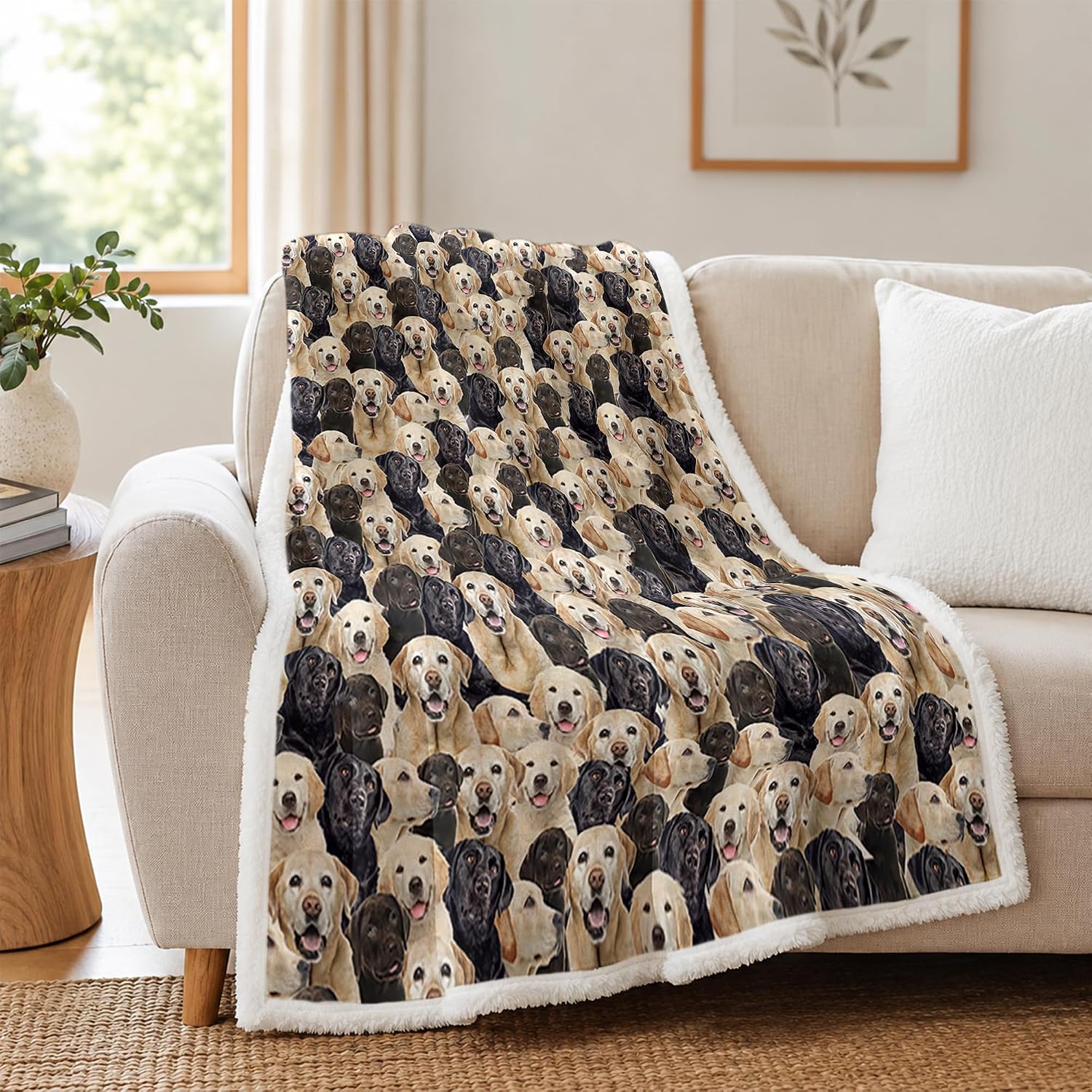 Labrador Retriever Dog Throw Blanket
