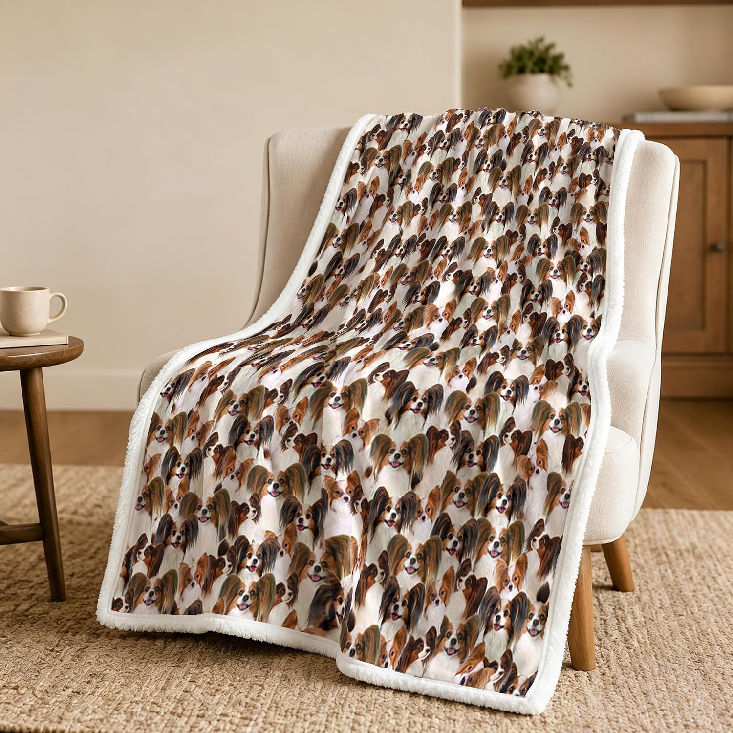 Papillon Dog Blanket