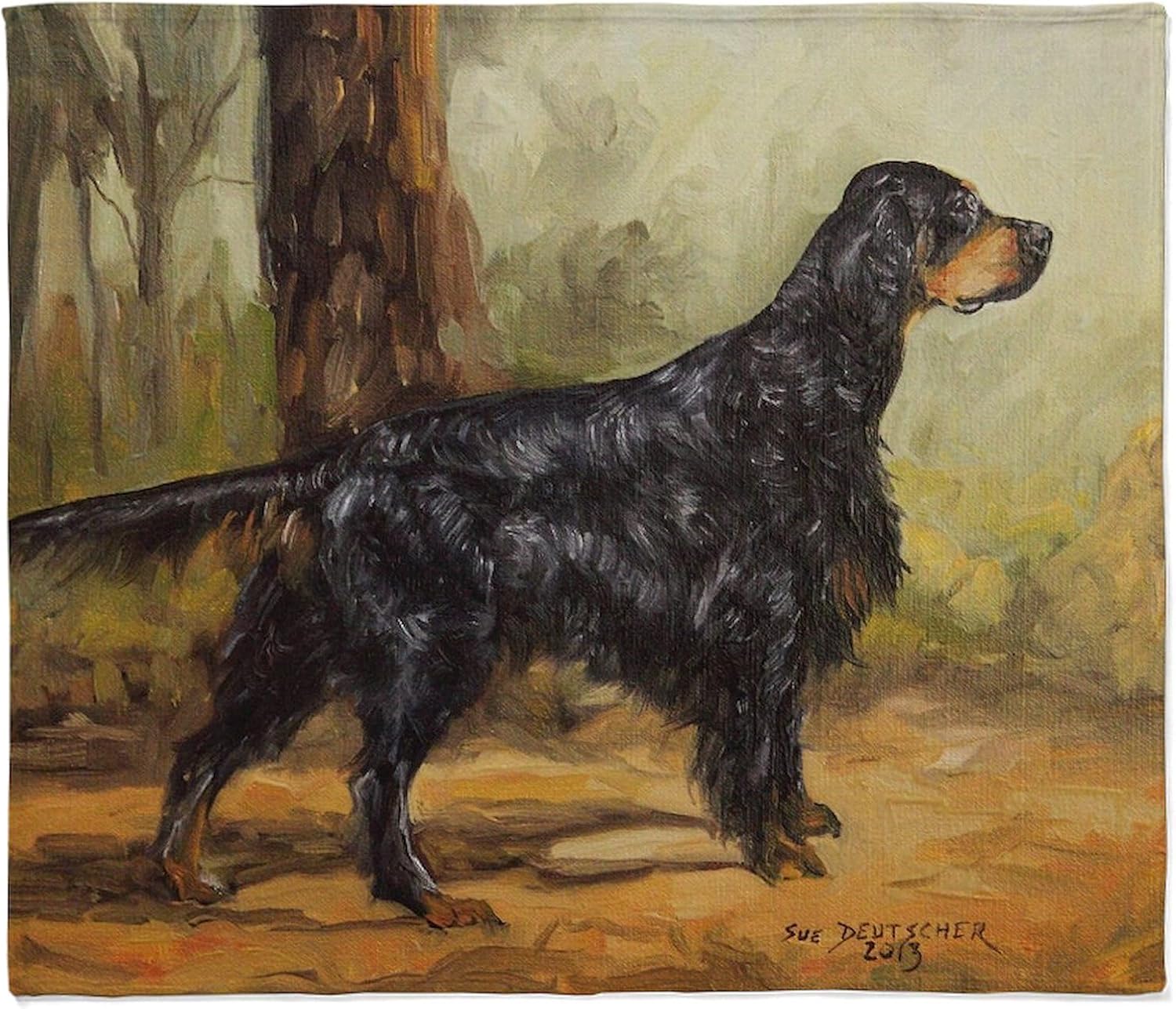 Gordon Setter Dog Throw Blanket