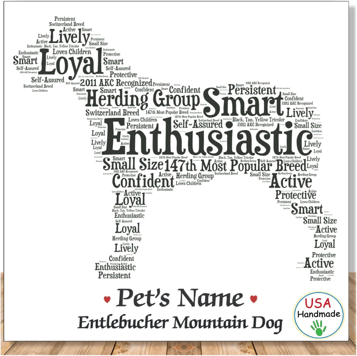 Entlebucher Word Art