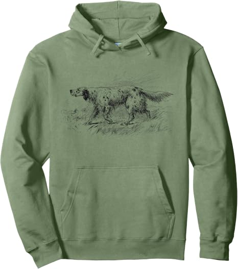 English Setter Dog Hooded Sweatshirt