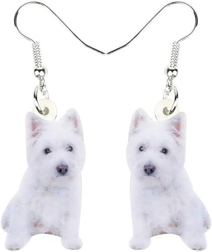 West Highland Terrier Dangle Earrings