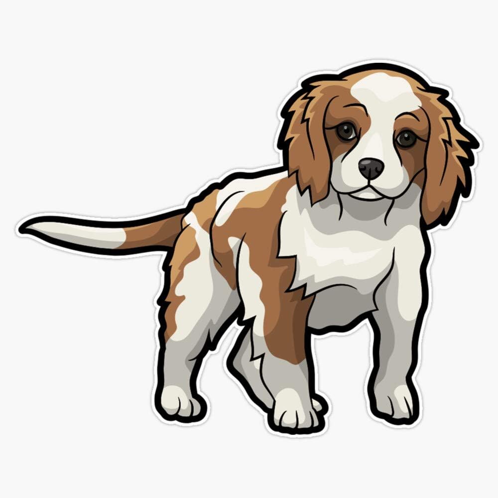 Cavalier King Charles Spaniel Sticker Vinyl Waterproof Sticker Decal