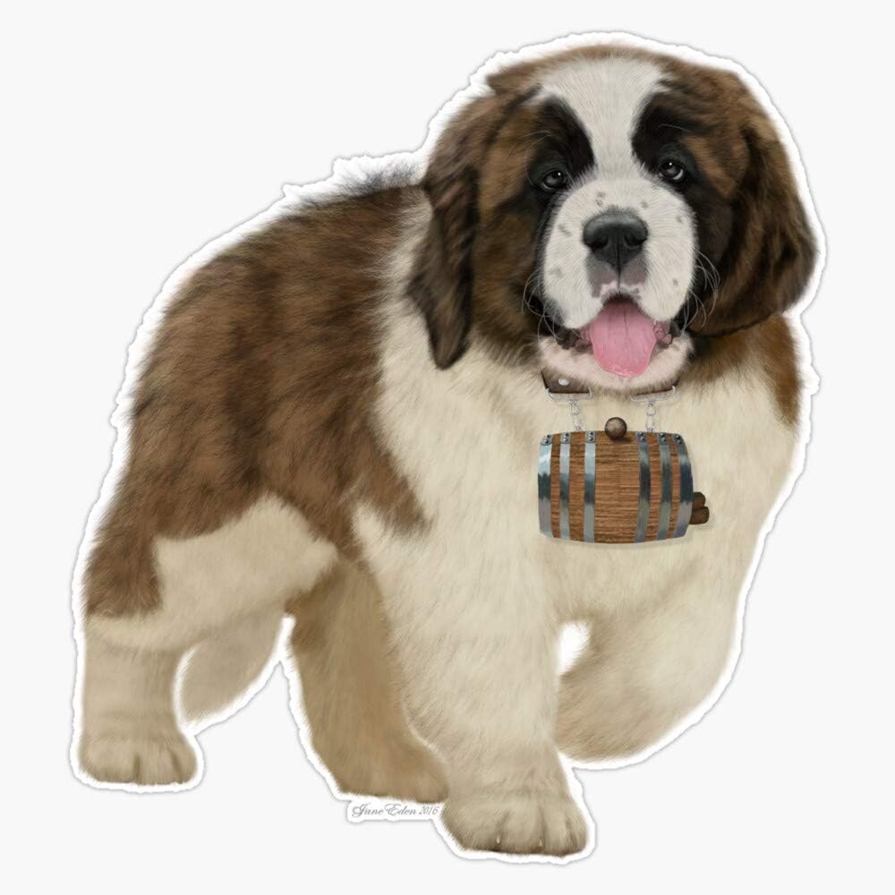 St Bernard Dog Waterproof Decal
