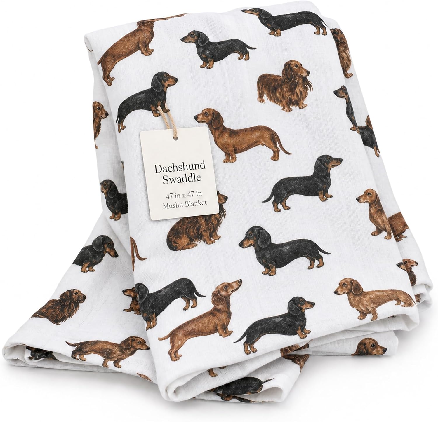 Daschund Dog Swaddle Blanket