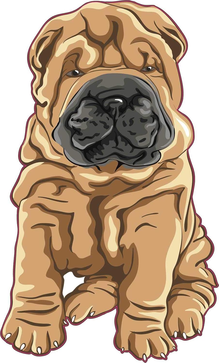 Shar Pei Vinyl Sticker