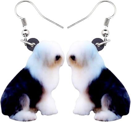 Old English Sheepdog Earrings