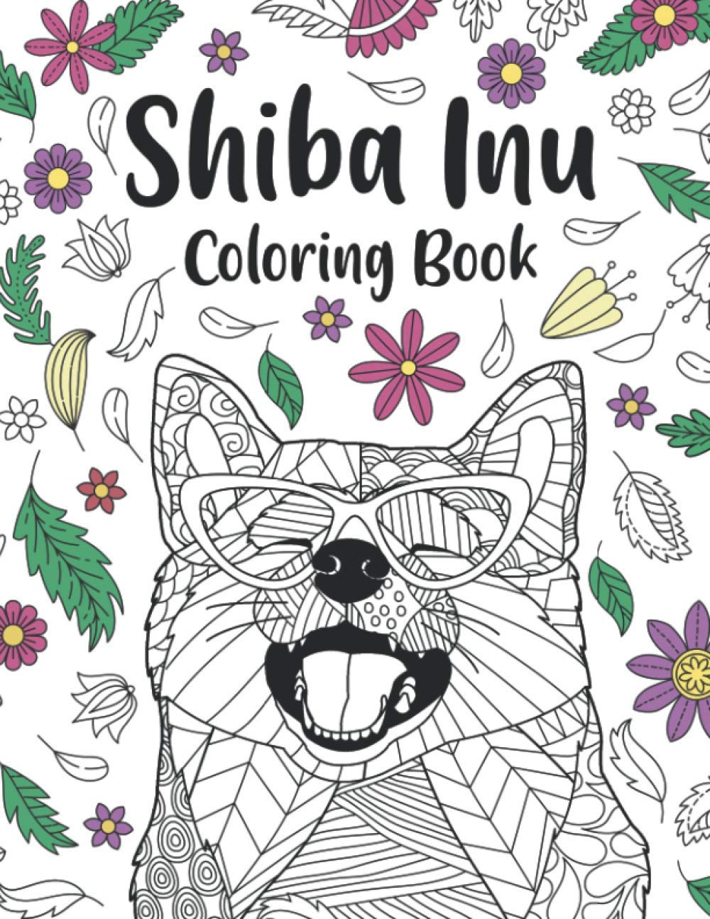 Shiba Inu Dog Coloring Book