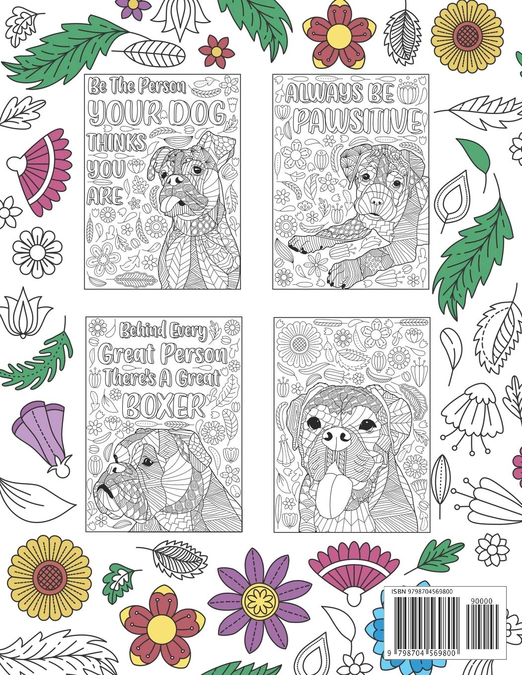 Boxer Dog Coloring Book