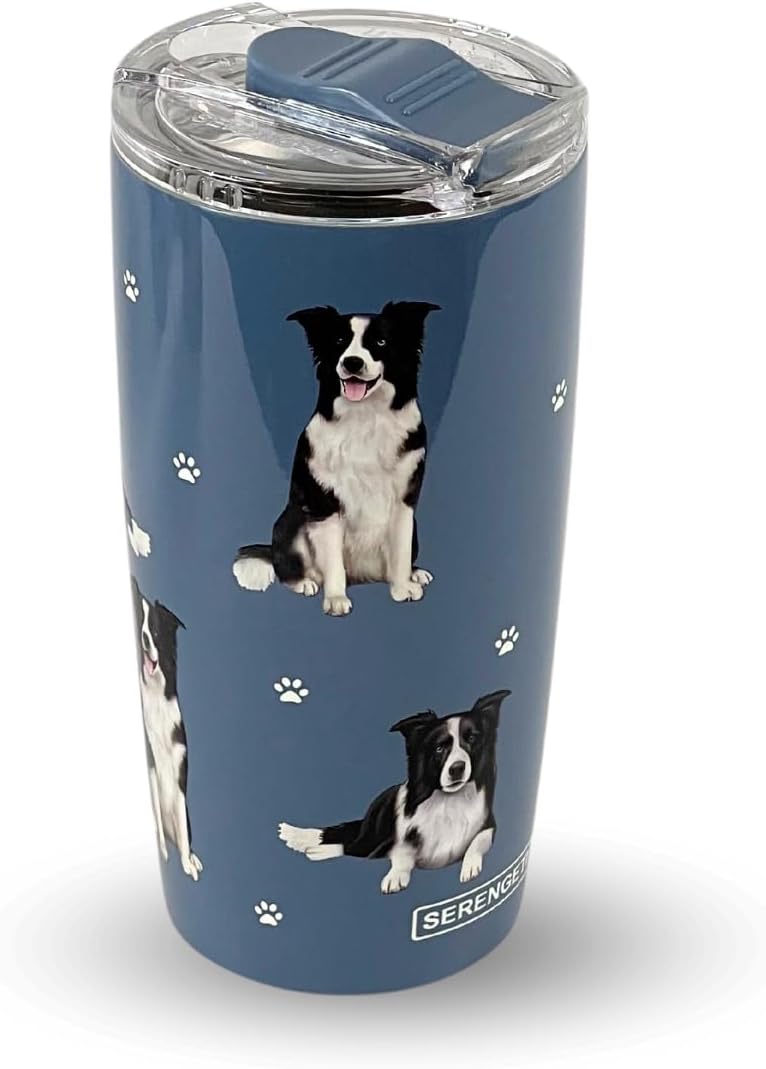 Border Collie Dog Drink Tumbler