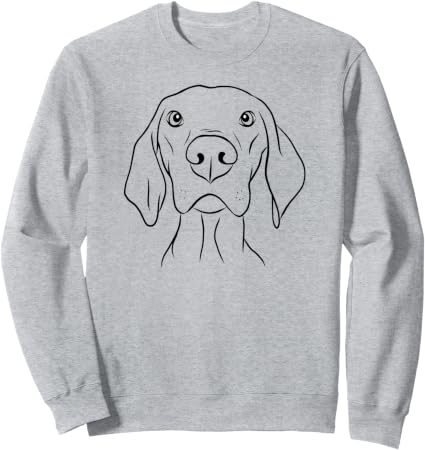 Vizsla Dog Line Art Sweatshirt