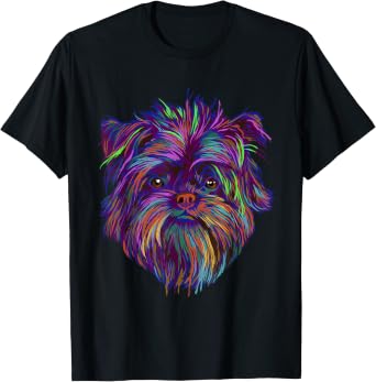 Colourful Splash Dog Affenpinscher T-Shirt
