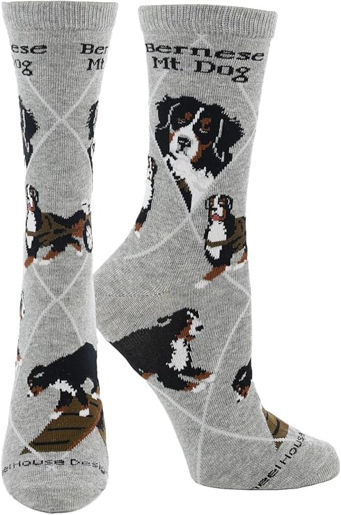 Bernese Mountain Dog Crew Socks