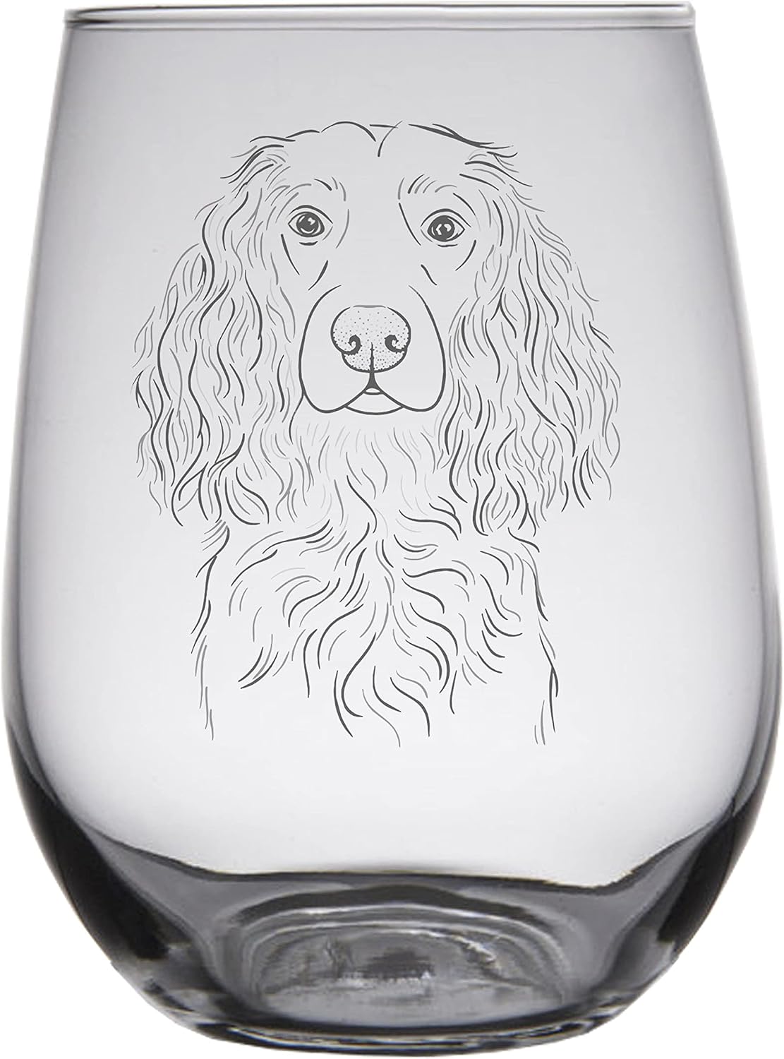 Boykin Spaniel Dog Stemless Wine Glass