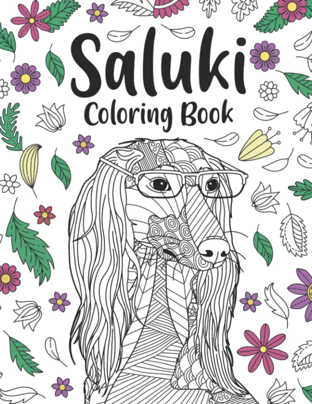 Saluki Dog Coloring Book