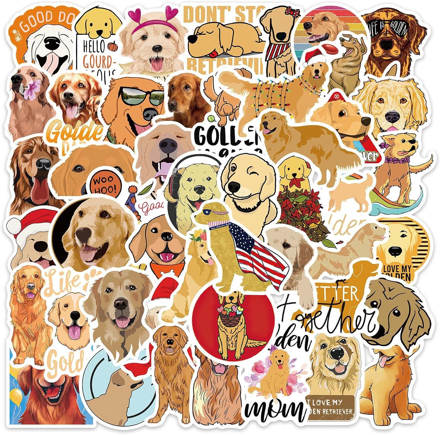 Golden Retriever Dog Sticker Decal