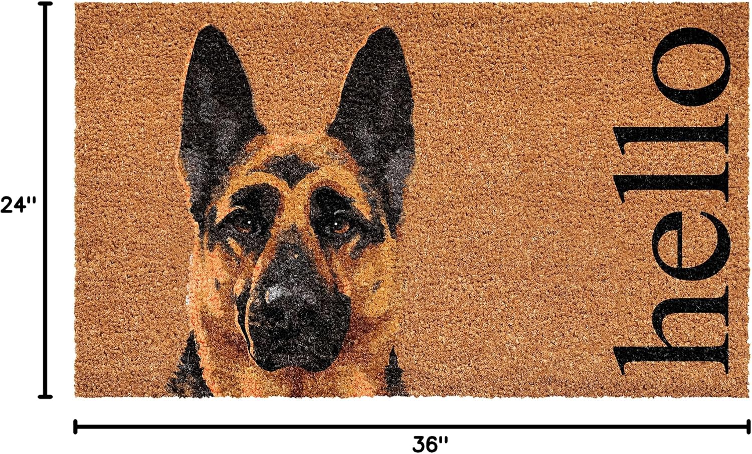 German Shepherd Dog Door Mat