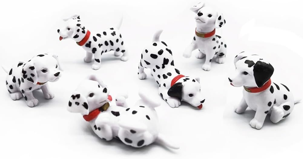 Dalmatian Dog Figurines Cake Toppers