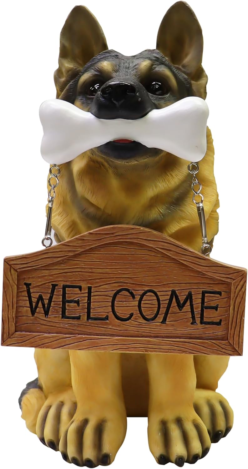 German Shepherd Dog Welcome Sign