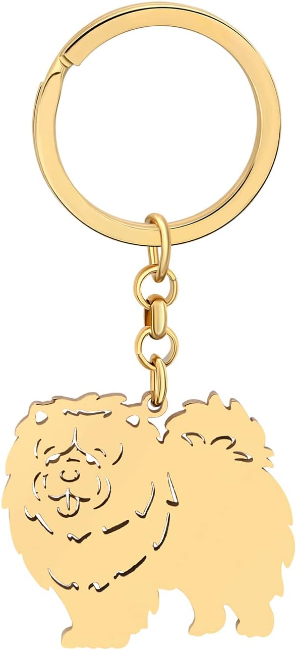 Chow Chow Dog Keychain