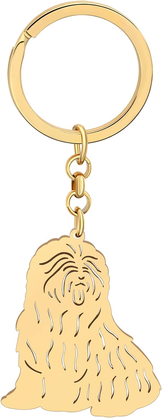 Old English Sheepdog Keychain