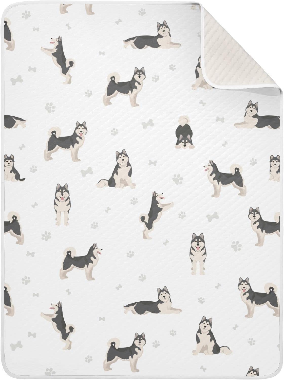 Malamute Baby Blanket