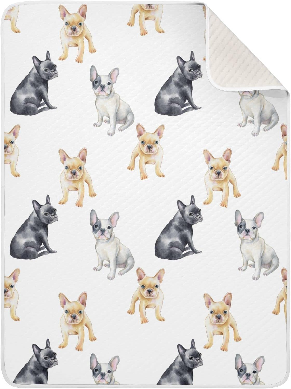 French Bulldog Baby Blanket